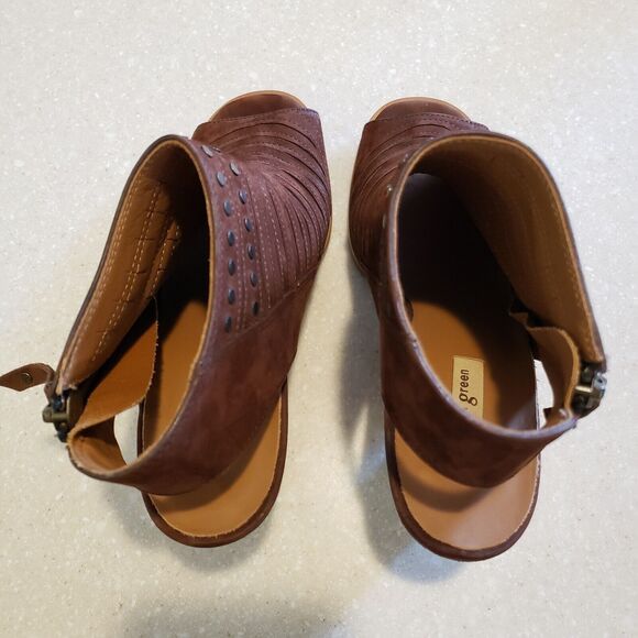 EUC Paul Green Brown Ankle Boots Size 5 UK = Size 7.5 US - Picture 6 of 8